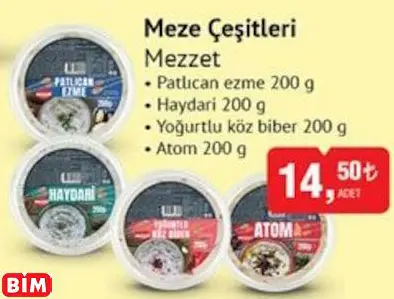 MEZZET MEZE ÇEŞİTLERİ